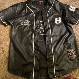 Vintage Leather button down T shirt